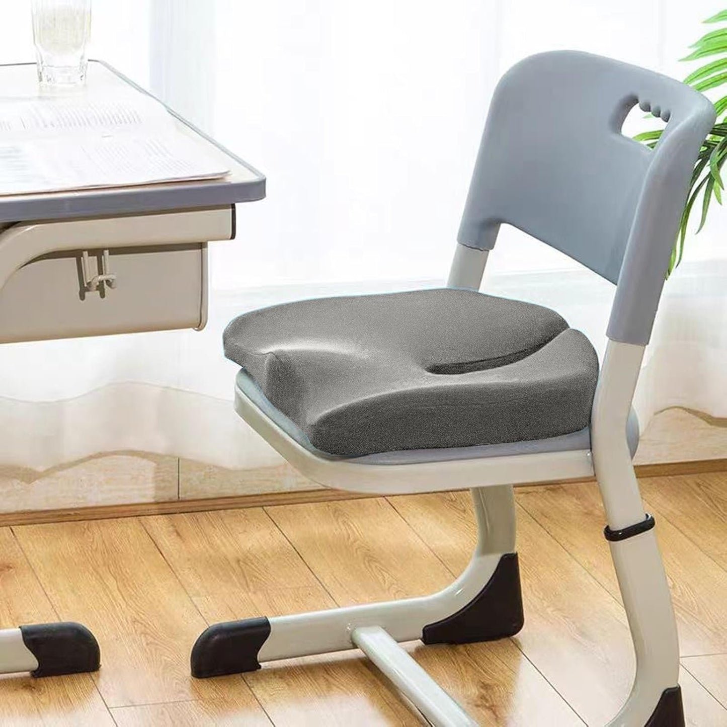 Nordic Comforts Seat & Lumbar Cushion,Ergonomic Seat Cushion with Memory Foam for Car Seat Driver, Office Chair (A)