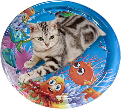 Acqua Sensory Play tappetino, cuscinetto d'acqua per gatti | Pets Babies Cartoon Play Water Pad - Fantastico divertimento giocando a casa d'acqua per dormire a casa esterno per l'intrattenimento per u