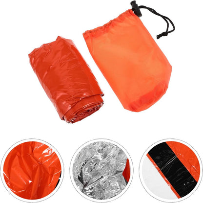 TOKIDNY Emergency Survival Blanket Tent Compact Portable Survival Sleeping Bag Camping Blanket 3 Pack Waterproof for Hiking Outdoor Gear