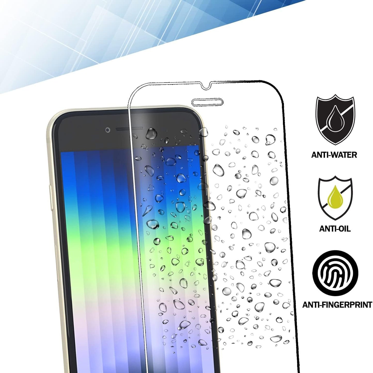 RKINC Screen Protector [4-Pack] for iPhone 6S / iPhone 6, Tempered Glass Film Screen Protector, 0.33mm [LifetimeWarranty][Anti-Scratch][Anti-Shatter][Bubble-Free]