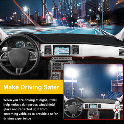 Leather Dash Cover Accessories for Jaguar XF 2008 2009 2010 2011 2012 2013 2014 2015, Dash Mat Dashboard Cover and Interior Dash Covers