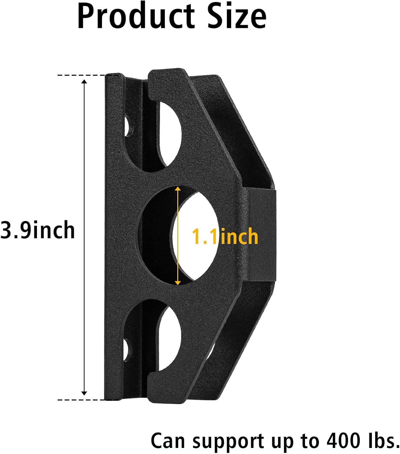 Wpbhk 3 Pcs Resistance Band Wall Anchors - Space Saving Wall Mount Anchors for Home Gym Workouts, Strength Training, Physical Therapy Exercise, Fitness with Mounting Screws