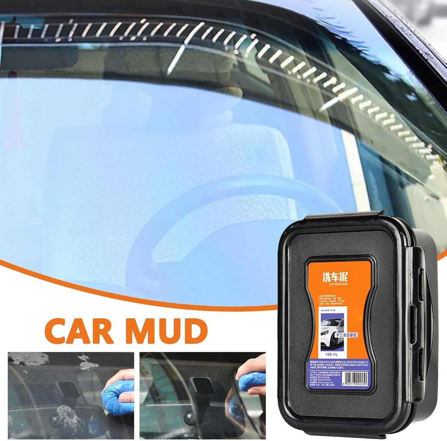 Car Cleaner, Car Cleaning Gel, 7.09 x 3.94 x 2.36 inches Auto Cleanings Supplies for Detailing, Interior Cleaners Crevice Dust Dirt Stubborn Stain Removal for Interiors Hard to Reach Areas