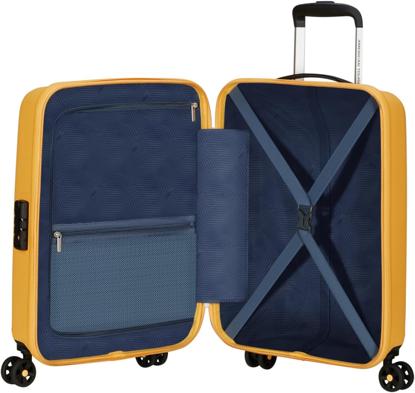 American Tourister Ellipso Spinner Suitcase, Banana Cream, Ellipso