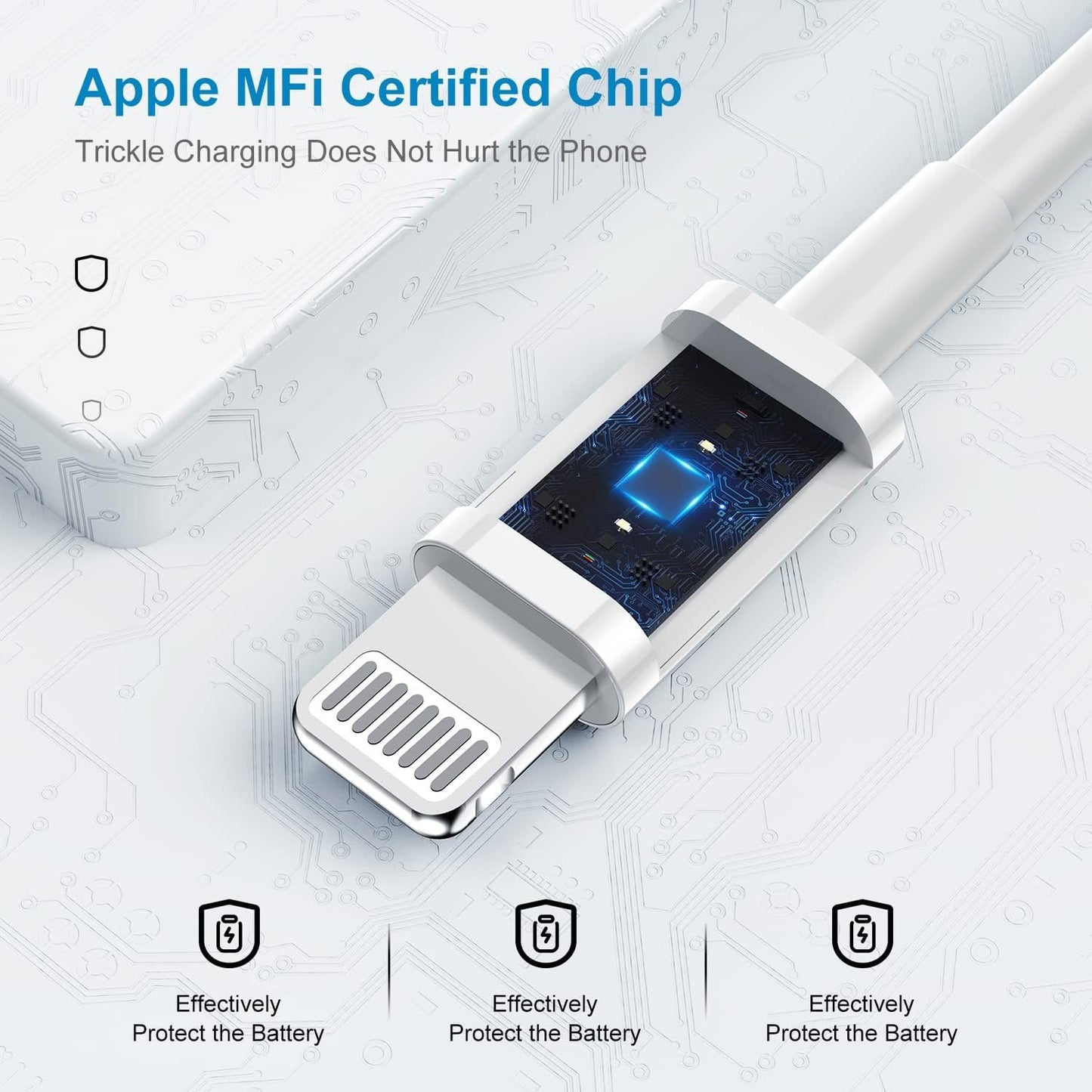 Apple MFi Certified iPhone Fast Charger, 20W PD USB C Wall Charger Block with USB C to Lightning Cable 6ft Super Charger iPhone Compatible with iPhone 14/14 Plus/13 Pro Max/12/12 Pro/11/iPad-1 Pack