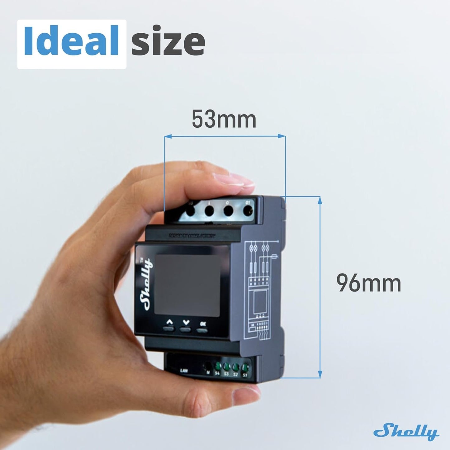 Shelly Pro 4PM | Wi-Fi, LAN & Bluetooth 4 Channel Smart Relay with Power Metering | Home Automation | Compatible with Alexa & Google Home | iOS Android App| Remote Appliances Control and Monitoring