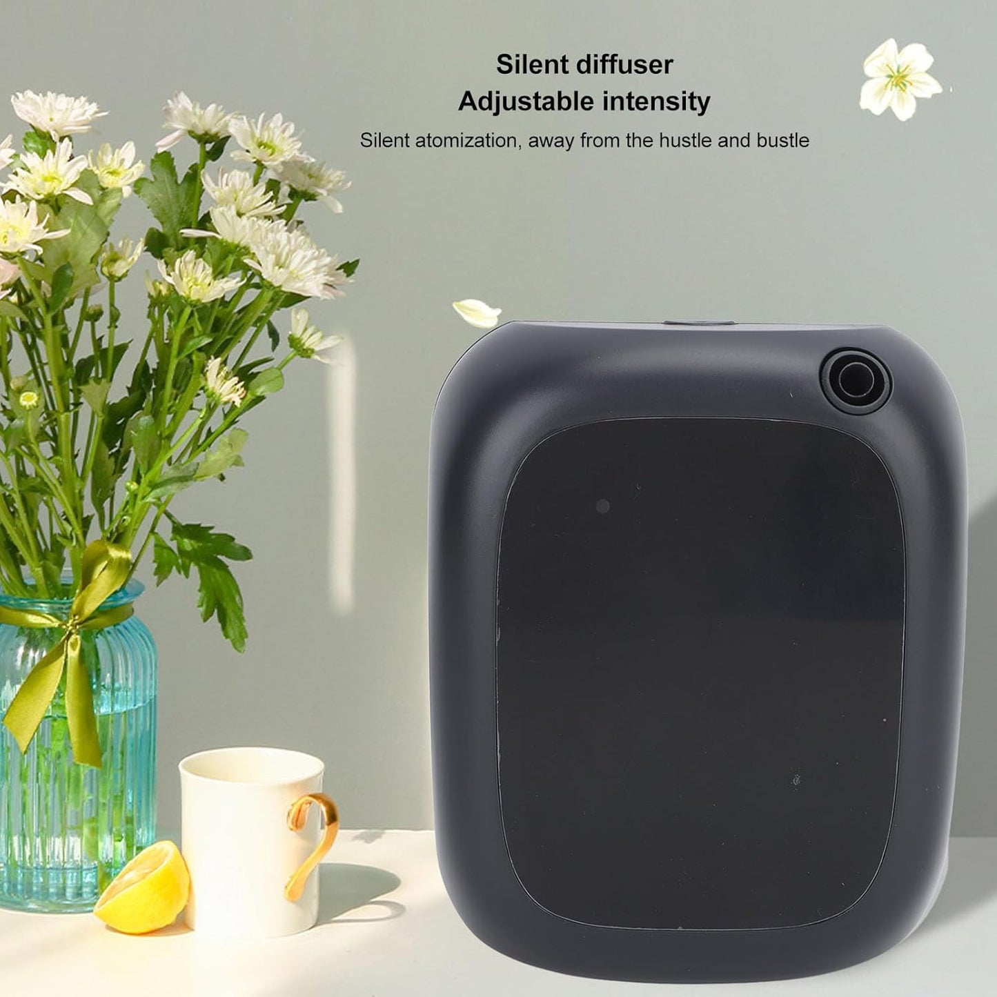 PKXGNS Smart Scent Diffuser App Control, Programme Easily with Shortcut Function, Aroma Essential Oil Diffuser Scent Air Machine (US Plug) (Black)