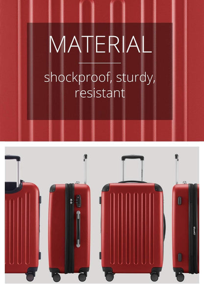 HAUPTSTADTKOFFER - SPREE - Hard Suitcase, Expandable Suitcase, Luggage with 4 Double Wheels, TSA, Aqua Green, Suitcase
