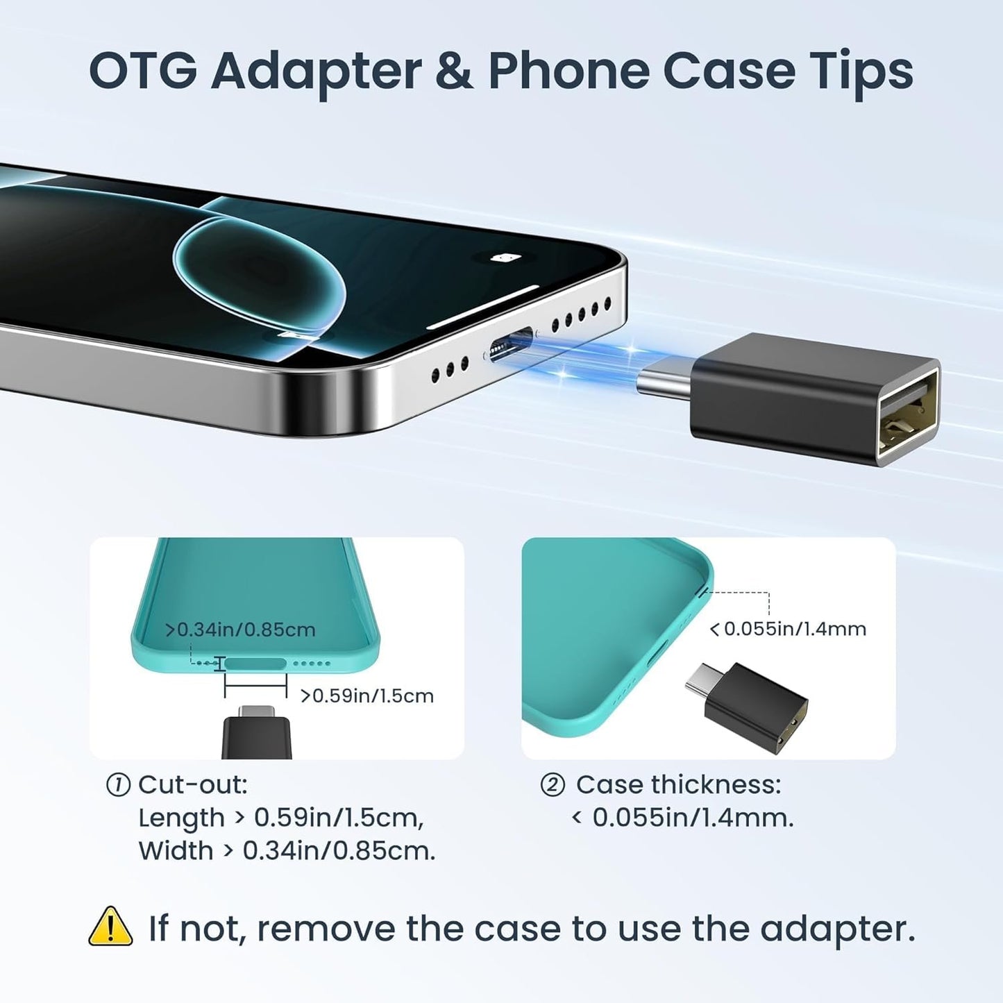 Elebase USB Charging Adapter Kit Box,USB to USBC Adapter Set,Type C to USB 3.0 OTG iOS Micro Multi Portable Converter Case with 1Ft 100W Charger Cable for iPhone 16 15 Max Pro,Samsung Galaxy S25 Plus