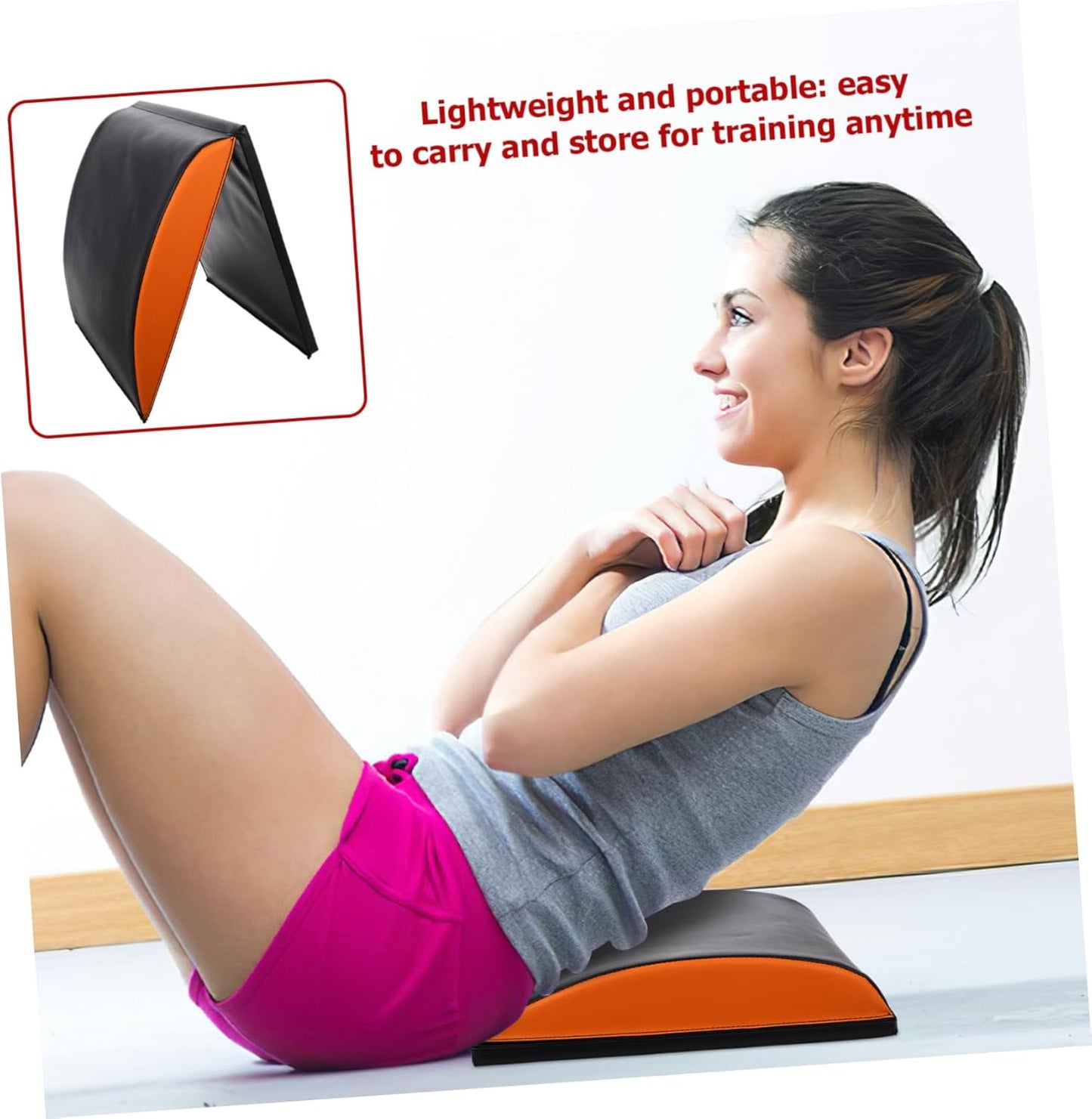 SUPVOX Ab Mat Trainer for Core Workouts High-Density Abdominal Support Mat Full Range Motion Crunches Sit-ups Portable Home Gym Accessories Construction
