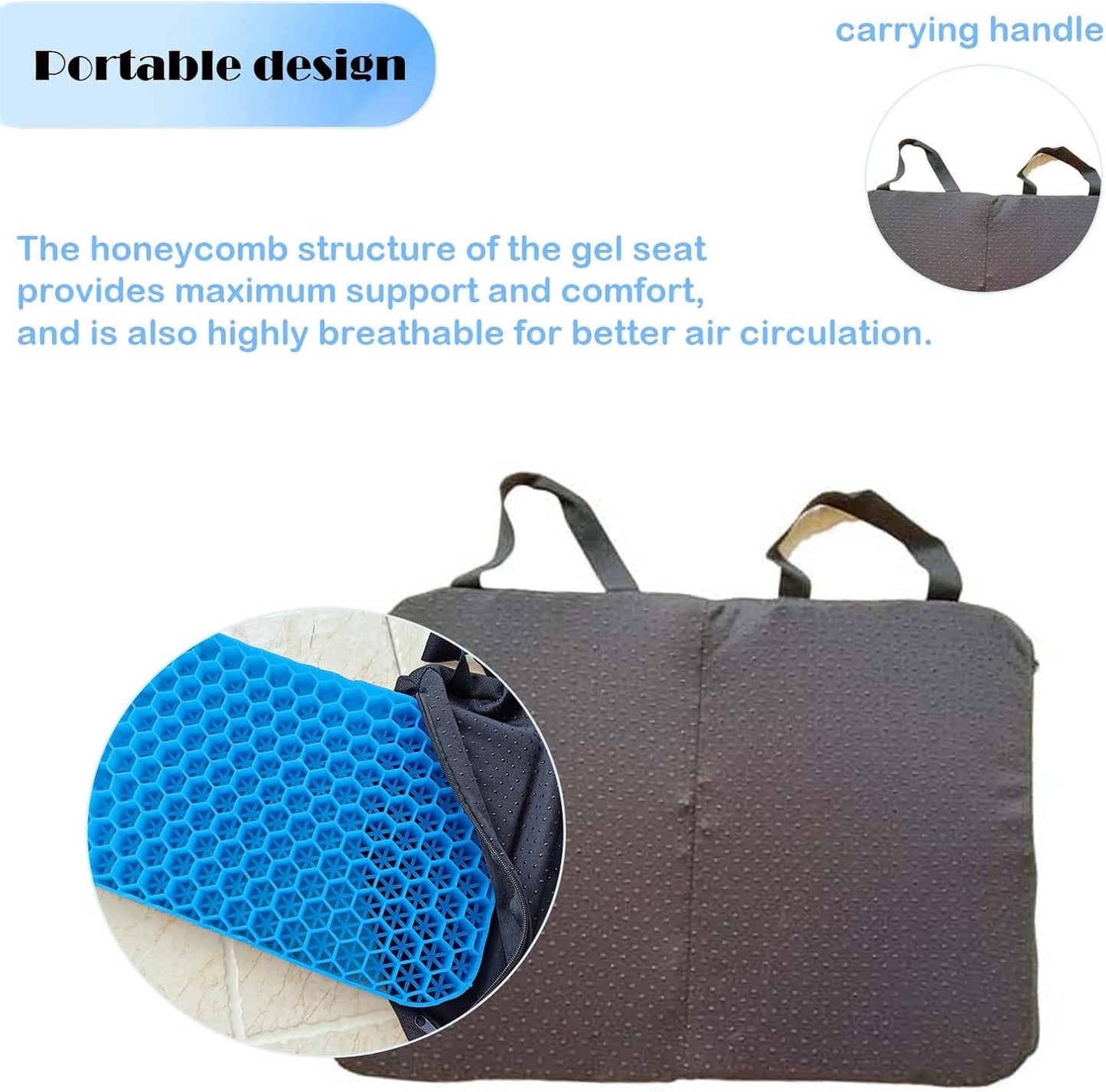 Loimon Portable Travel seat Cushions for Airplanes, Breathable Comfortable Seat Cushion,for Home,Office Chair, Car,Outdoor