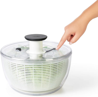 OXO Good Grips Salad Spinner, 4.0 Litre, Clear, Large