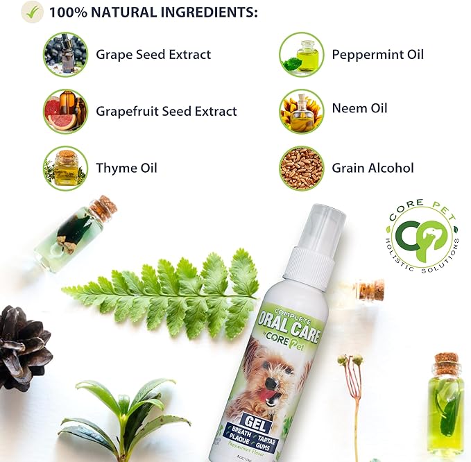 Complete Oral Care from The Founders of PetzLife - 4 oz (Peppermint Gel)