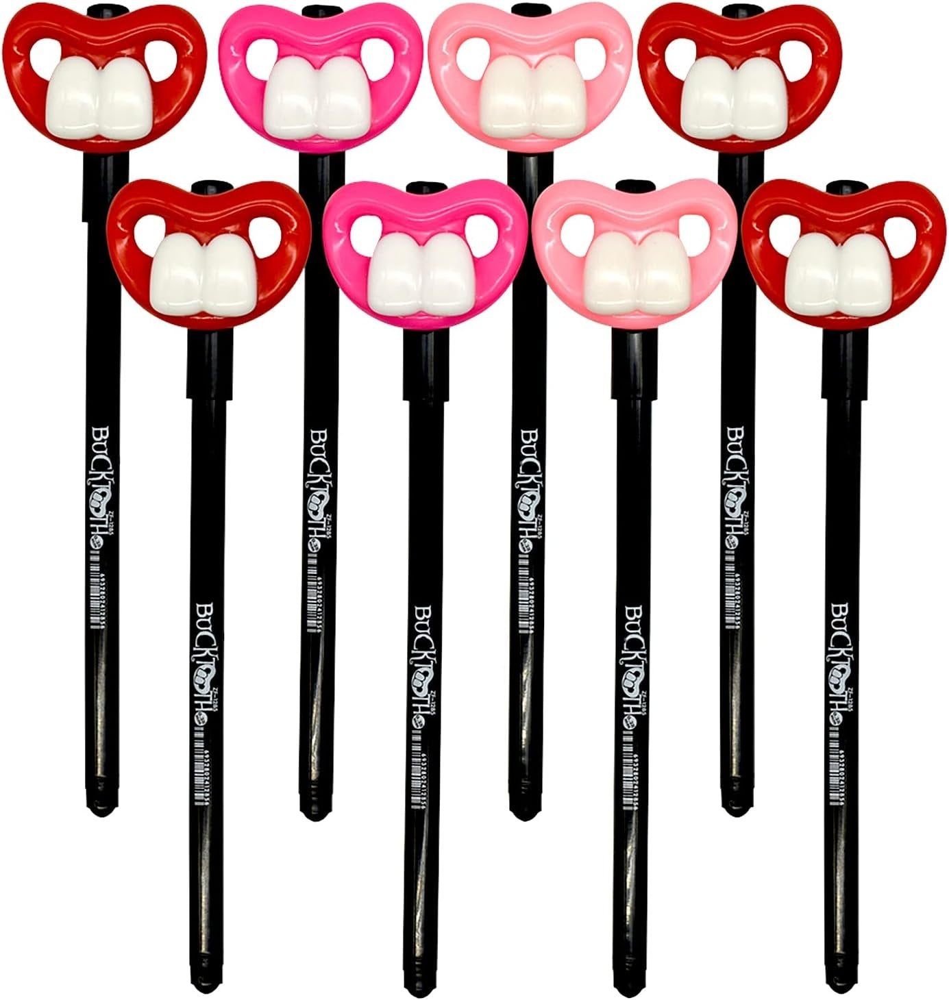 Lopenle 12 PCS Funny Dental Pens Novelty teeth Gel Pen Red Kawaii Dentist Gel Pens Gagtooth Pen Black Ink For Kids School Home Office Stationery Store…