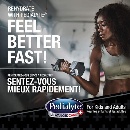 Pedialyte AdvancedCare Plus Electrolyte Powder Sticks Value Pack, Electrolytes For Dehydration, Electrolyte Powder Packets, Berry Frost, 36x17g