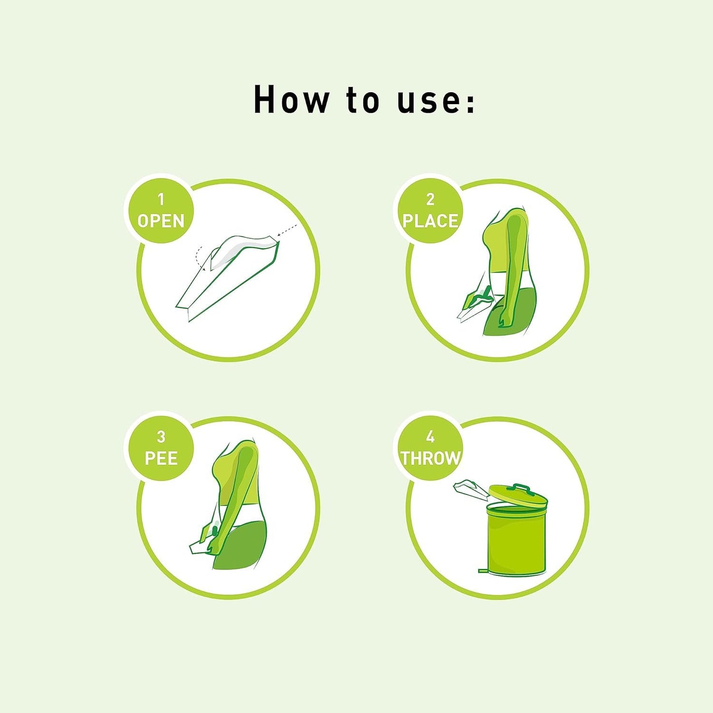 PeeBuddy 80 Funnels Portable Female Urination Device | Recyclable Disposable Urinal Funnel | Travel, Camping, Hiking and Outdoor Activities | Discreet and Compact Stand and Pee Funnel for Women, Girls