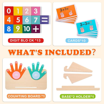 daboot Number Learning Toys for Toddlers 3-5: Number Blocks Math Games Educational Learning Montessori Toys for 3 4 5 Year Old Boys Girls