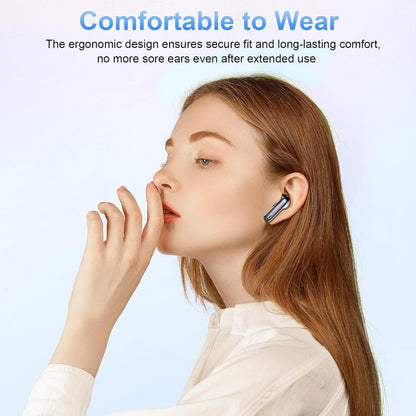 Wireless Earbuds, Bluetooth Ear Buds 5.3 Mini HiFi Stereo with 4 ENC Noise Cancelling Mics Wireless Headphones, in Ear Earphones 40H IP7 Waterproof, USB C, Bluetooth Earbuds for Sports, Gym, Workout