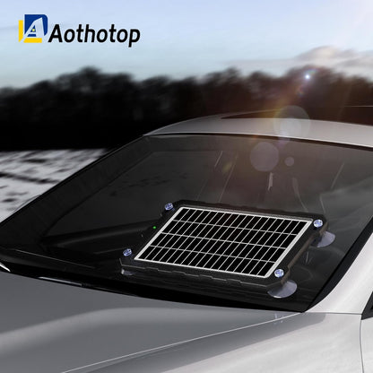 AOTHOTOP Solar Battery Maintainer, 9W Portable and High-Efficiency Solar Battery Charger 12 V Waterproof, Solar Panel Car Battery Charger for RV Motorcycle Boat Marine Trailer Tractor Snowmobile,etc.