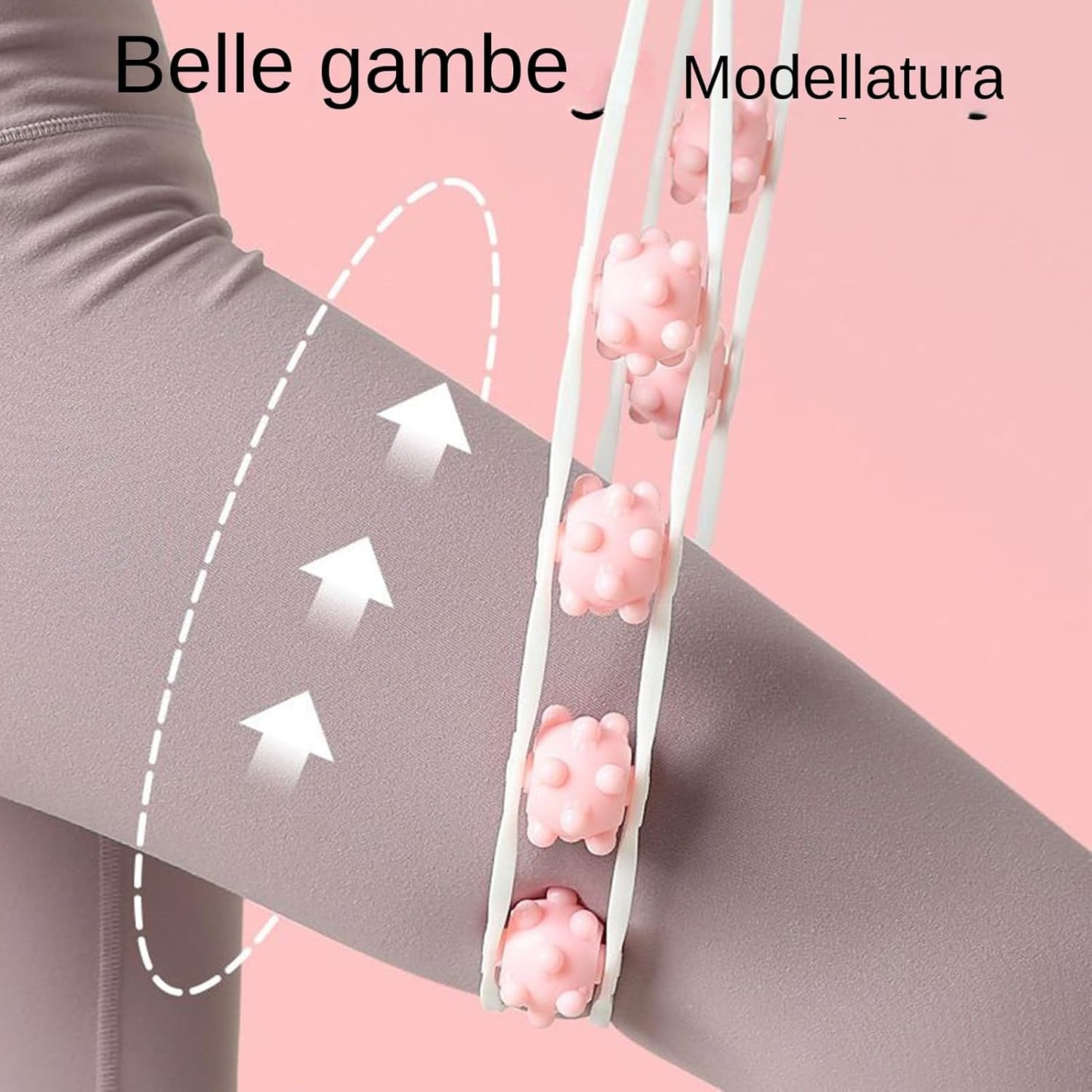 Attrezzi per Modellare il Corpo | Rullo Massaggiante Manuale e Portatile | Attrezzatura Fitness per Addominali, Vita, Gambe, Collo, Spalle e Muscoli