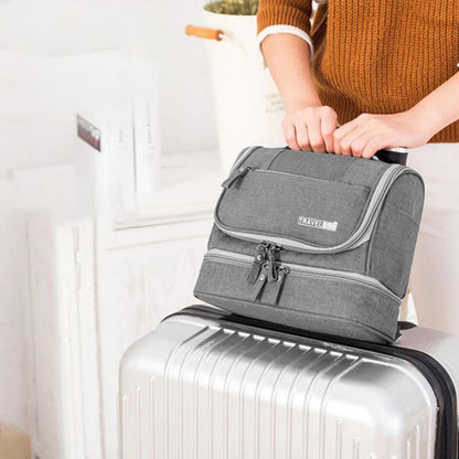 Toiletry Organizer Bag | Waterproof Travel Bag | Compact Travel Toiletry Bag | Spacious Travel Hygiene Bag | Cosmetic Organizer for Travel | Toiletry Kit for Travel | Travel Makeup Bag, Grey, Se
