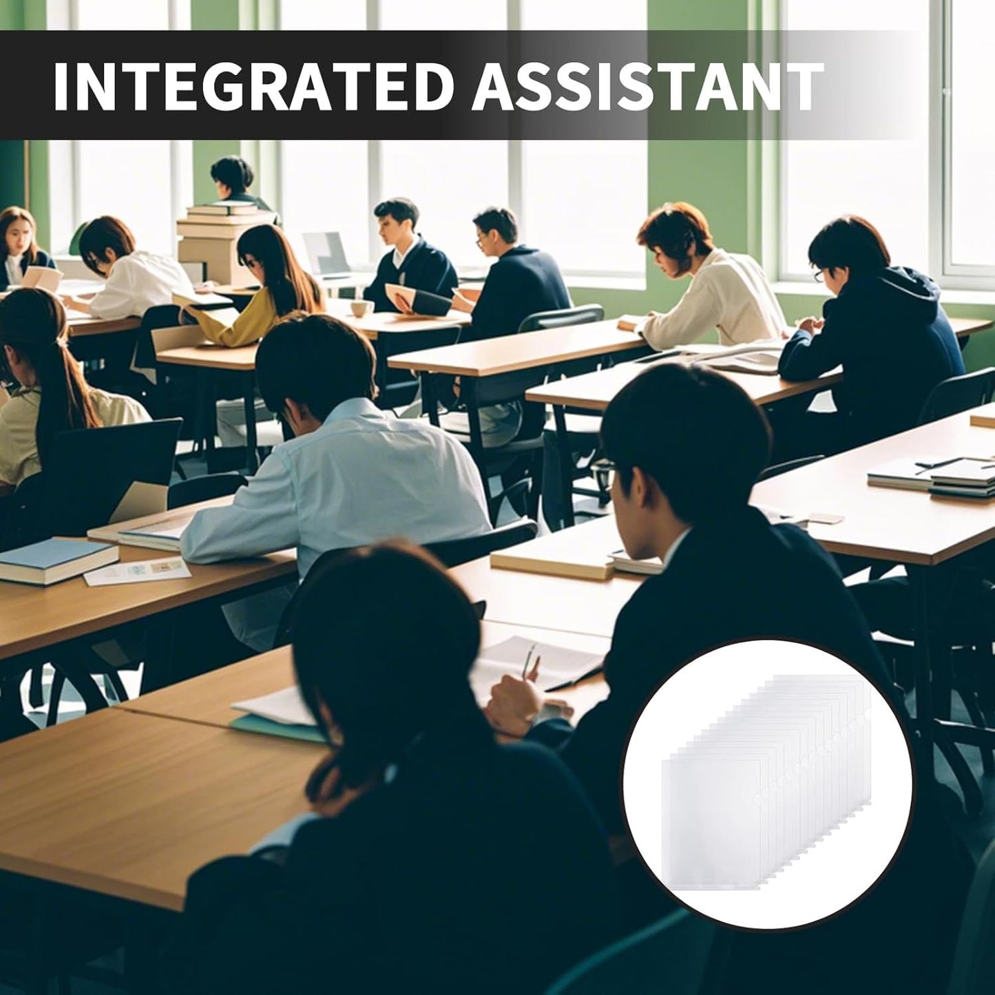 Clear Plastic Document File Folder 30 PCS A4 Size Clear Transparent Folder for Chool Home Work Office Organizationchool Home Work Office Organization(Transparent Folder(30pack))