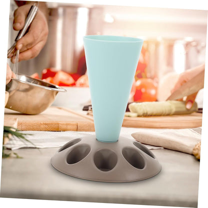FUNNETOYU Icing Bag Stand with Multi Slots for Piping Bag Nozzles Storage for Cake Decorating Easy to Use Stylish Design for Baking and Food Prep