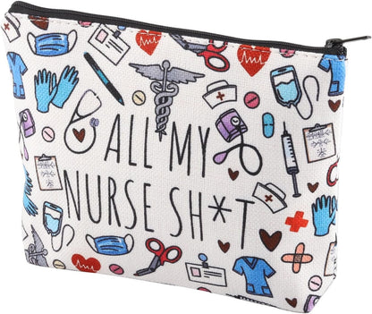 Nurse Makeup Bag Nurse Accessories ER Nurse G-ift Nurse Survival Kit ICU Nurse G-ift ER Nurse G-ift Nurse Appreciation Makeup Bag Nurse Graduation G-ift (All My Nurse ca)