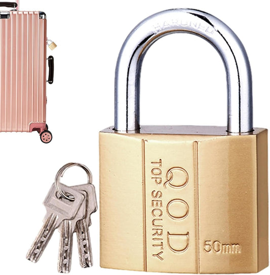 Padlock with Key | High Security Pad Locks with 3 Keys,Rustproof Gym Locker Lock, Luggage Lock, Waterproof Lock and Key Set for Lock-Out, Gate, Storage
