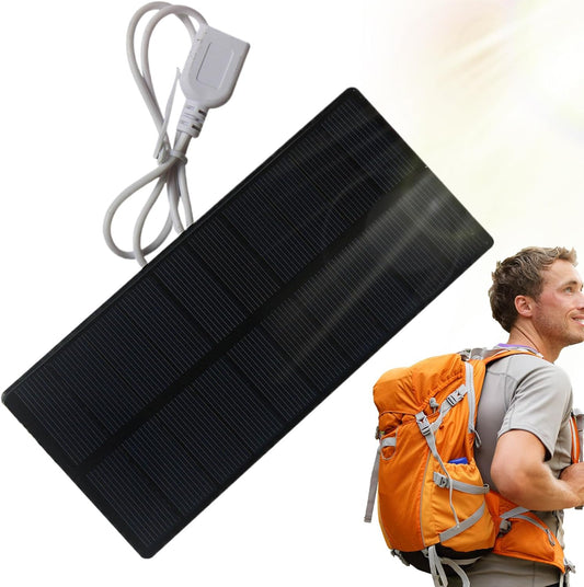 Solar Panel Charger - Batter Charger | Foldable Powerr Bank Solar Panel | Portable Phone Charging Battery Pack with USB Port | Powerr Backup for Camping, Hiking & Backpacking, Floodlight