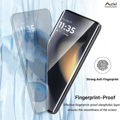 Aiziki (2 Pack) Designed for Motorola Edge 2024 Screen Protector, 9H Hardness Tempered Glass, Ultra Resistant, Shatterproof, Bubble Free for Moto Edge 2024/Moto Eege 2023 Tempered Glass, Case Friendly