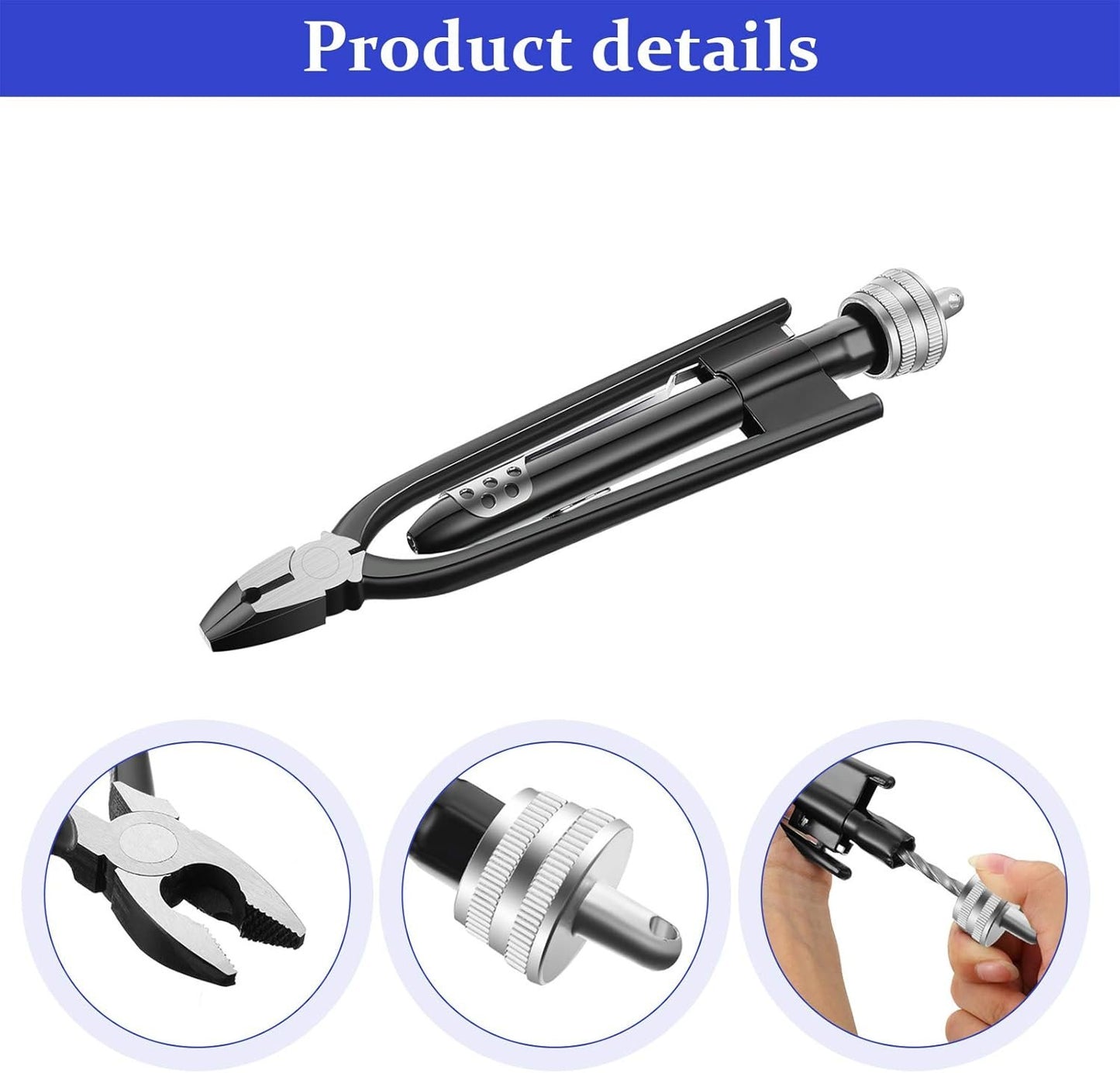 6 Inch Safety Wire Pliers, Wire Twisting Tool Lock Wire Pliers, Twister Tool for Aircraft Auto Industry