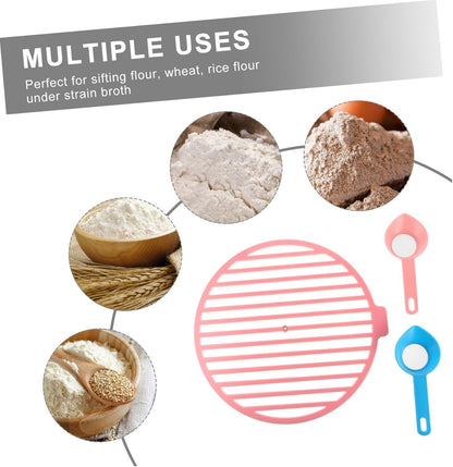 PRETYZOOM Setaccio per Farina Utensile da Forno Gadget per Torte Setaccio per Cottura al Forno Robusto per Setacciare La Farina Farina di Grano E Riso per La Cucina di Casa