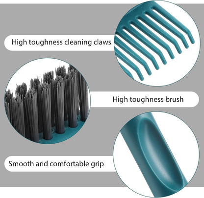 2pcs 2-in-1 Hair Brush Cleaner & Remover Tool Comb Cleaner for Removing Hair & Dust Small Portable Brush Cleaning Tool Effective Hair Brush Remover Rake for Women Travel Home Salon Use