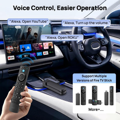 CarlinKit 2025 FireDrive Link, Car TV HDMI Adapter, Car TV Mate, Car HDMl Multimedia Adapter Design for TV Stick, Convert Wired CarPlay to HDMI for TV Stick Streaming, Only Fit for OEM CarPlay Cars