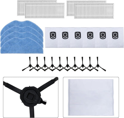 Cleaning Essentials - Set di spazzole laterali e filtro per aspirapolvere Tefal Xplorer Serie 75 S+ RG8597W (B)