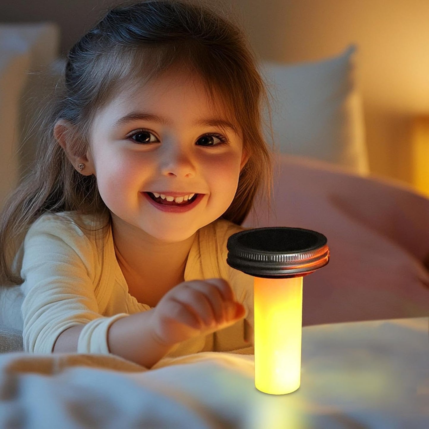 Solar Jar Light Lids, Sun-Powered Replacement Top, Wide-Mouth Cover Design, 4.45x2.76x2.76 Inches, 600mAh Battery Capacity, 6-8 Hour Charging, for Backyard, Patio, Wedding