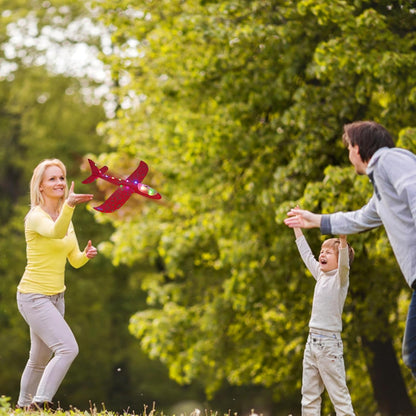 Throwing Foam Airplanes - Hand Launch Glider Planes For Children And Grown-Ups, 48cm Durable Aircraft Model For Garden Sports, Outdoor Play, Aviation Fun, Flight Toy For Picnics, Parties, Camping