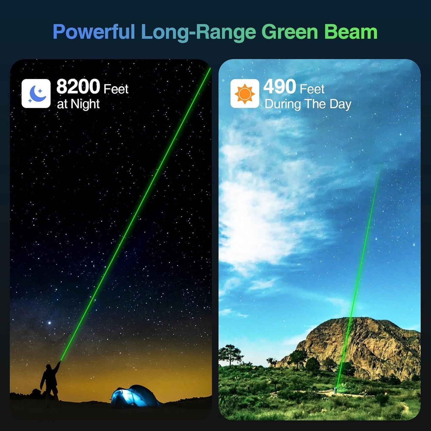 Rechargeable Low-Powered Laser Flashlight Long Distance Range for TV/LED/LCD Screens Tactical Flashlights Presentation Office/Outdoors/Astronomic/Construction