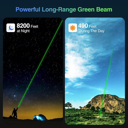 Rechargeable Low-Powered Laser Flashlight Long Distance Range for TV/LED/LCD Screens Tactical Flashlights Presentation Office/Outdoors/Astronomic/Construction