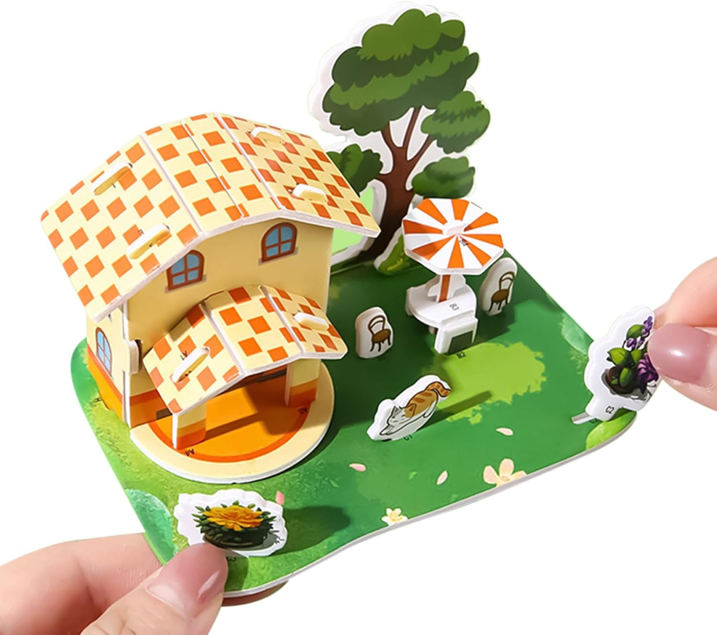 Kids Three-Dimensional Puzzle Kit, Educational Miniature Scene Puzzle Toy, 4.72 Inches, Interactive Early Learning Activity for Boys, Girls, Home Play, Creativity Development