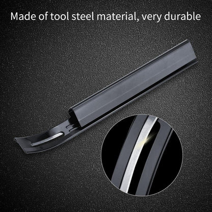 Skiver Leather Thinning Skiver DIY Skiving Safety Beveler Skiver with Blades Craft Tool Planing Scraping (Black)