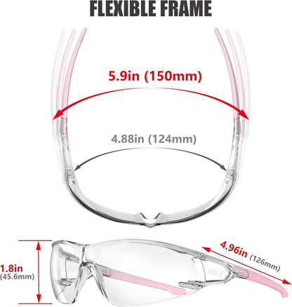 HTS HUNTERSKY S239 Sport Clear pink Small Glasses women youth protection from wind dust proof night bike riding cycling running