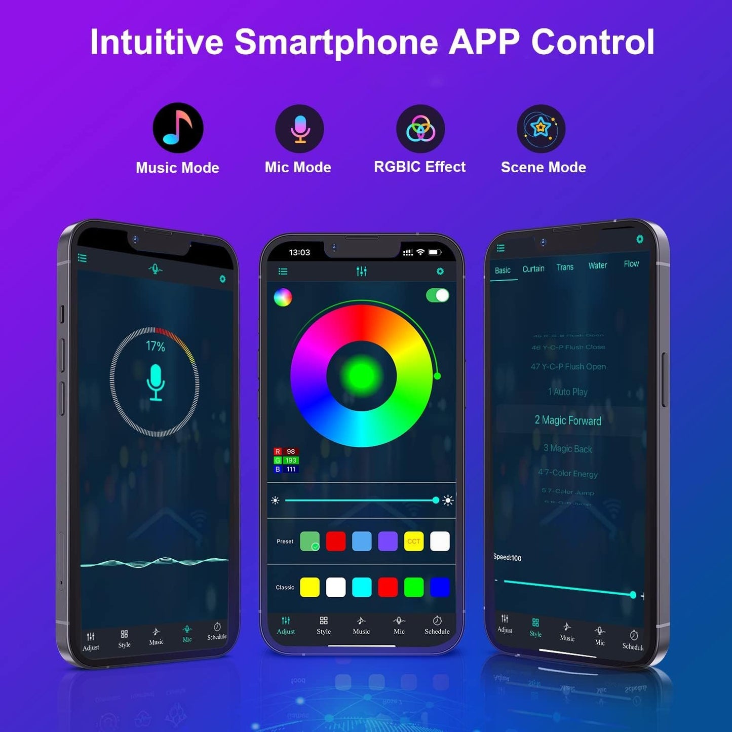 LED Hexagon Lights, Smart Hexagon Wall Lights App Control, LED Light Panels Gaming Lights for Wall, Music Sync, DIY Geometry RGB Room Lights for Gaming Room Living & Bedroom Streaming, 7 Panels