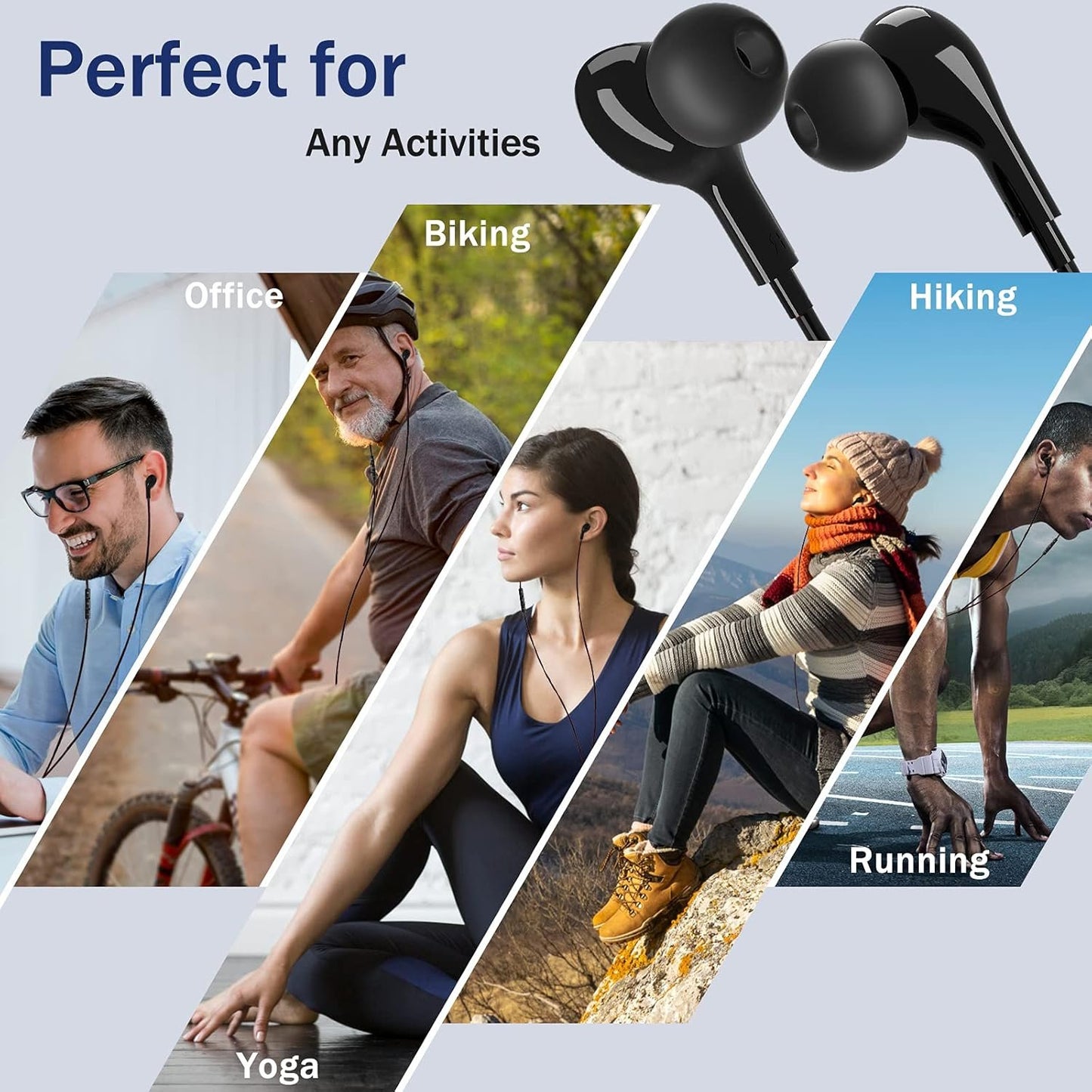 USB C Headphones,for Samsung Galaxy S23 S22 Ultra S24 S21 A55 A53 A54 5G,Magnetic in-Ear USB C Earbuds with Microphone Type C Earphones Noise Cancelling Headphones for iPhone 15 16 Pro Pixel 8 7 6 Pro