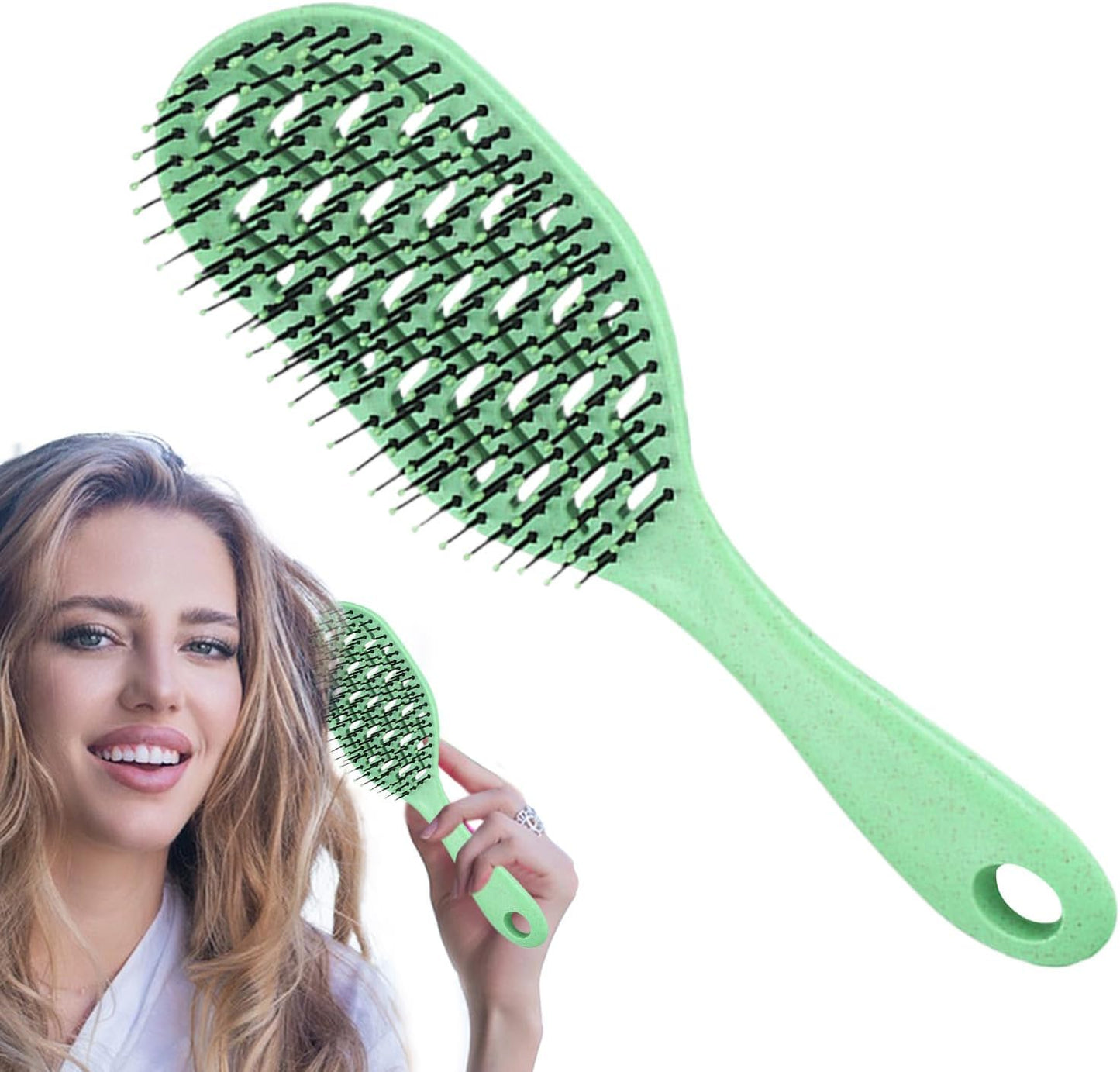 Hair Brush for Men, Paddle Brush Scalp Massager, Cleaning Comb Accessory, 9.4x2.8x1.2 inches Styling Tool, Sturdy Grooming Kit Hotel, College Dorm, Vacation, and Travel Use