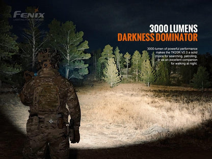 Fenix TK20R Version 2.0 3000 Lumen Rechargeable Tactical Flashlight ** Canadian Edition