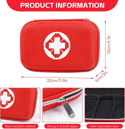 YouNuo Car First Aid Kits, 160pcs Survival Gear Emergency Kit Waterproof Hard Shell Case, Portable Compact First Aid Kit for Home/Car/Travel/Camping/Hiking/Outdoor/Sports/Office/Boat