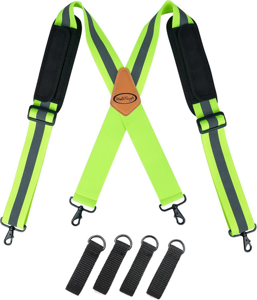 MELOTOUGH Tool Belt Suspenders Tool belt Harness for Heavy Duty Work belt with Movable shoulder Pads