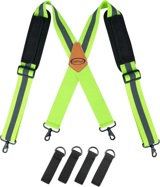MELOTOUGH Tool Belt Suspenders Tool belt Harness for Heavy Duty Work belt with Movable shoulder Pads